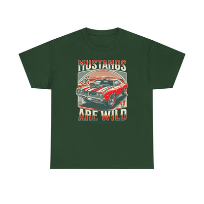 Vintage Mustang Graphic Tee, Car Lover Gift, Unisex Cotton Shirt, Automotive Enthusiast Apparel, Retro Style T-Shirt